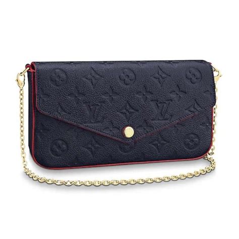 lv felicie pochette blue|Lv felicie pochette monogram.